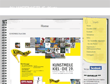 Tablet Screenshot of kunstmeile-kiel.de